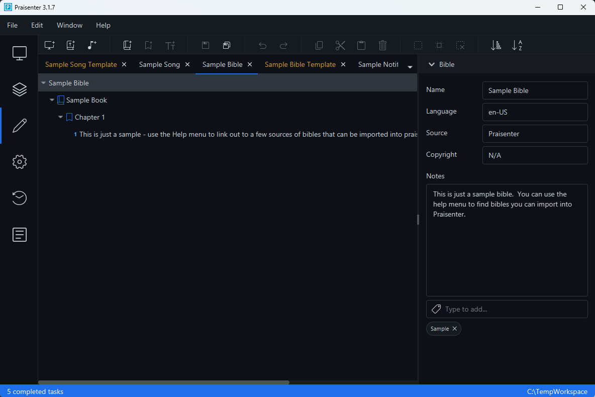 Bible, book, chapter, verse structure