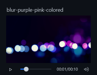 Library video preview