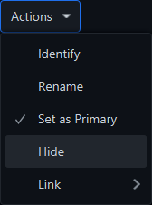 presentation controller hide display