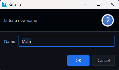 presentation controller rename display
