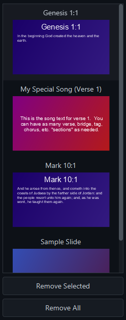 presenting queue example