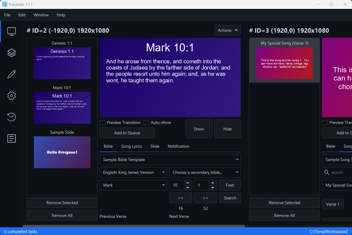 presenting queue move between controllers result