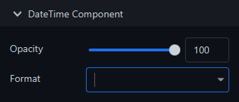 Slides date-time component
