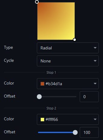 Slides gradient selector